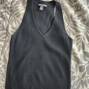 INC Black tank sweater size large